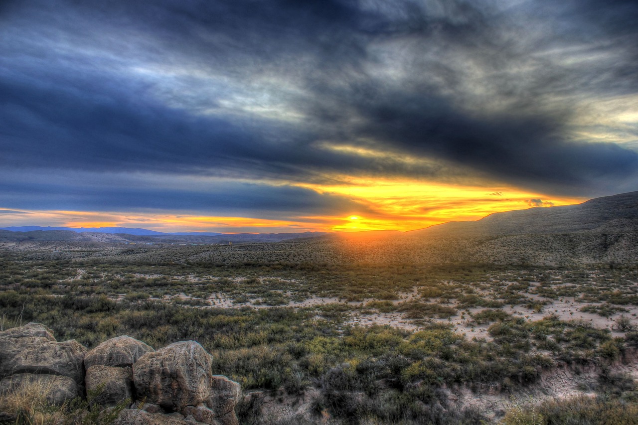 Tramonto nel Texas