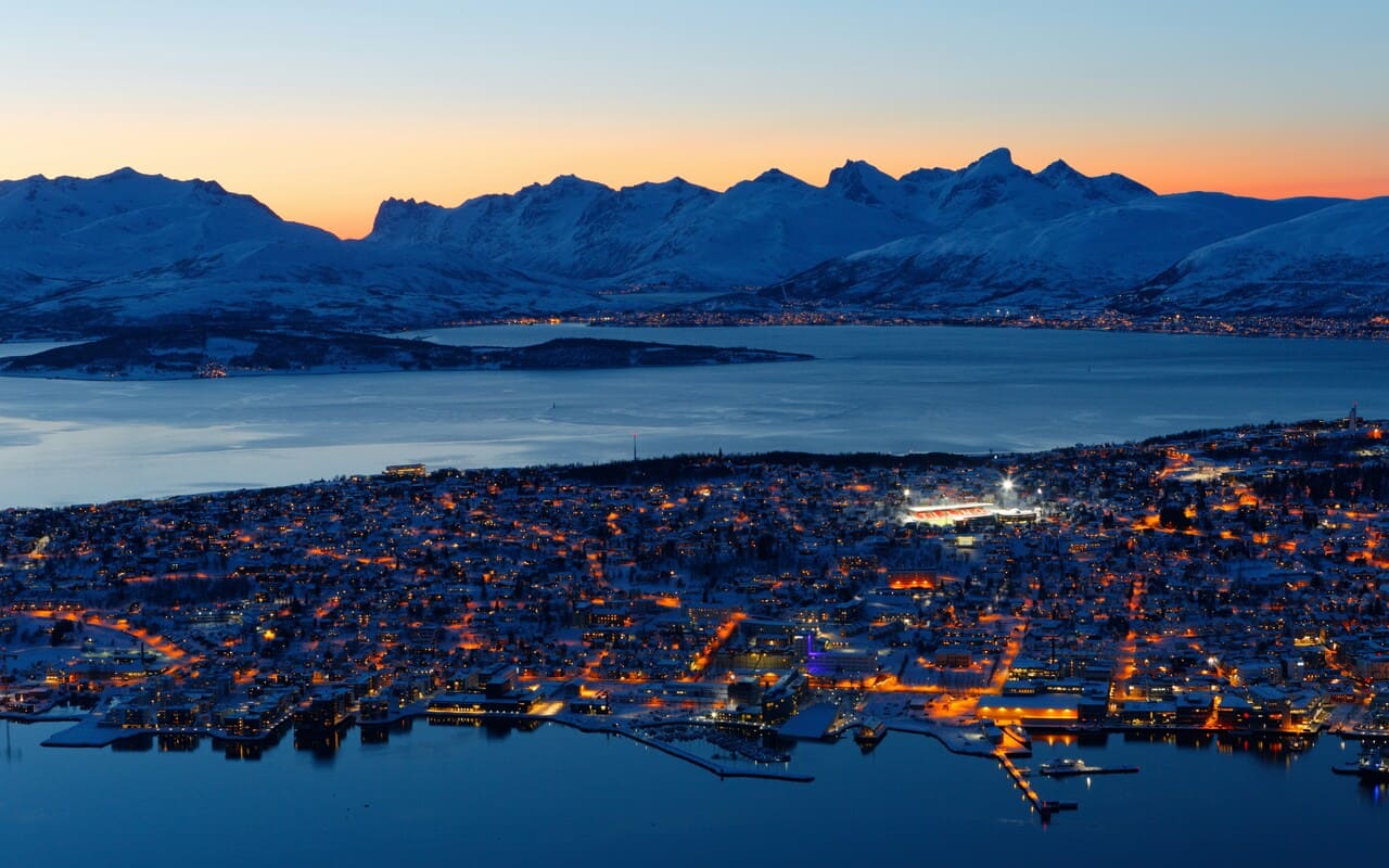Tramonto a Tromso